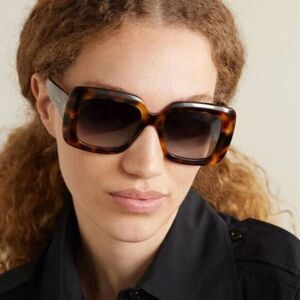 Celine Burgundy Square Sunglasses